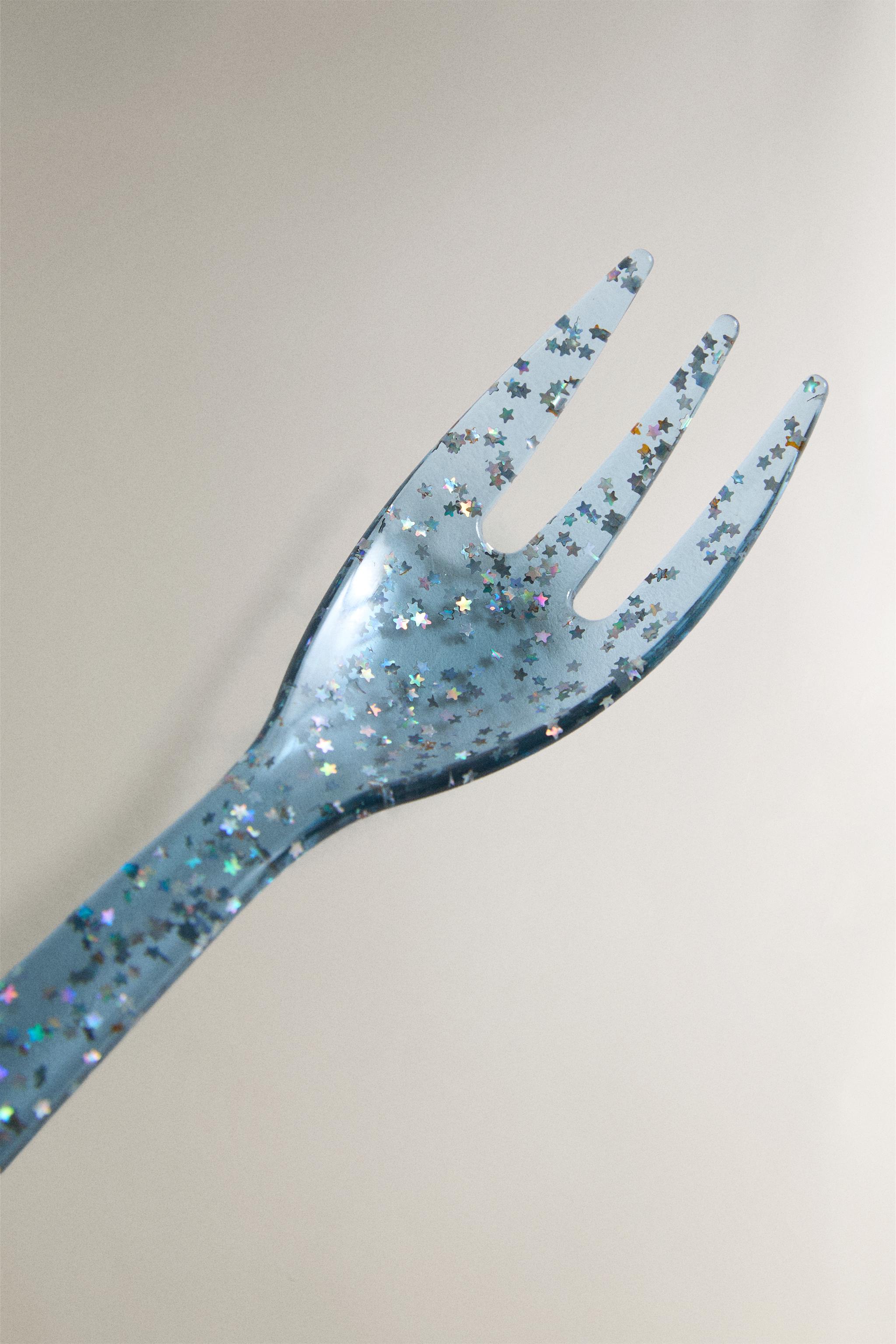 FOURCHETTE ENFANT PAILLETTES ÉTOILES TRITAN™